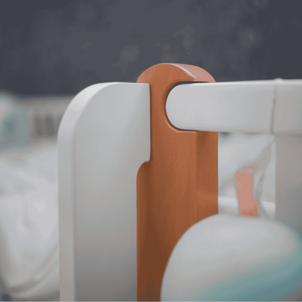 Patrová postel pro Teenagery Zukko 190 Gekko Kids, Bílá / Přírodní buk